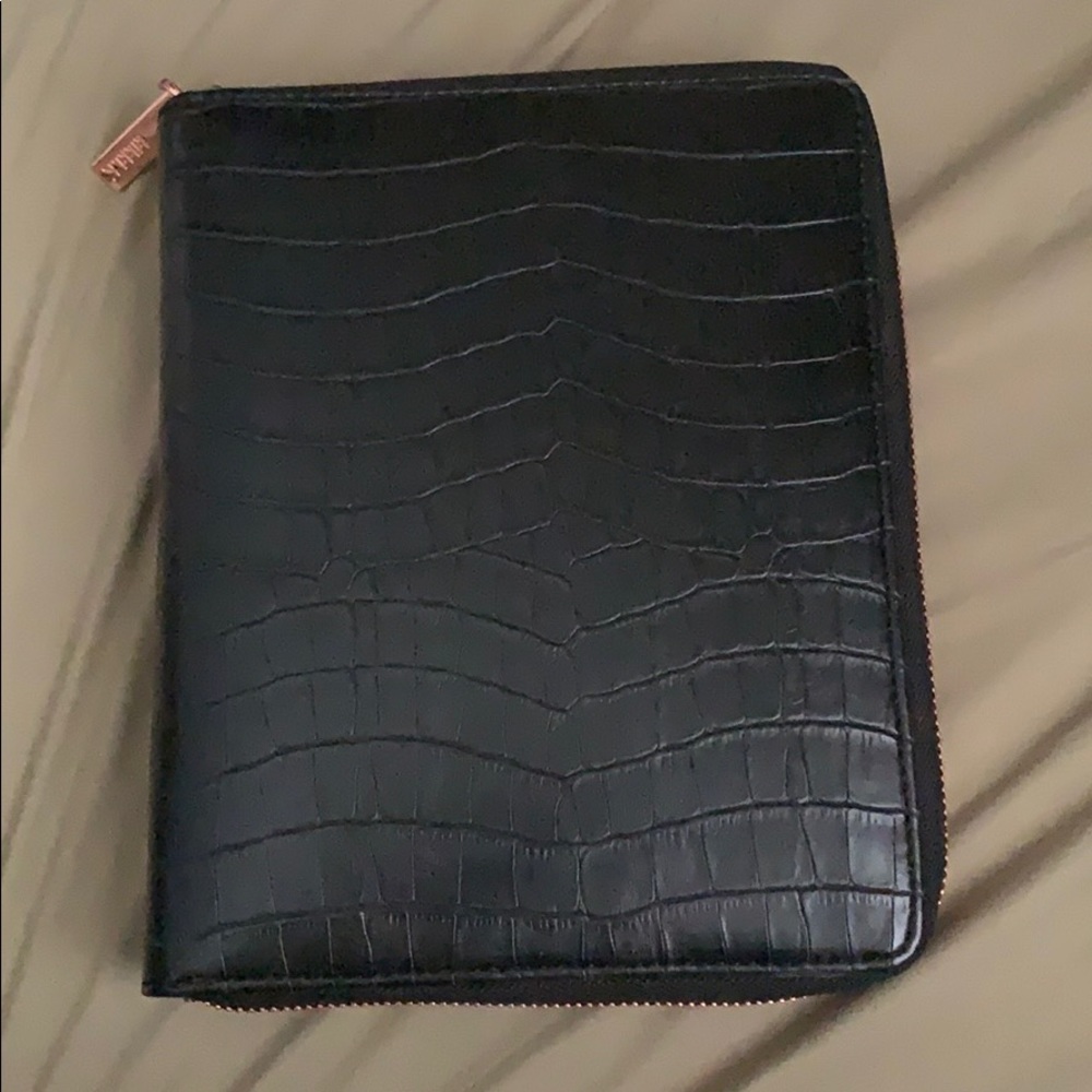 Kikki K faux croc zip planner